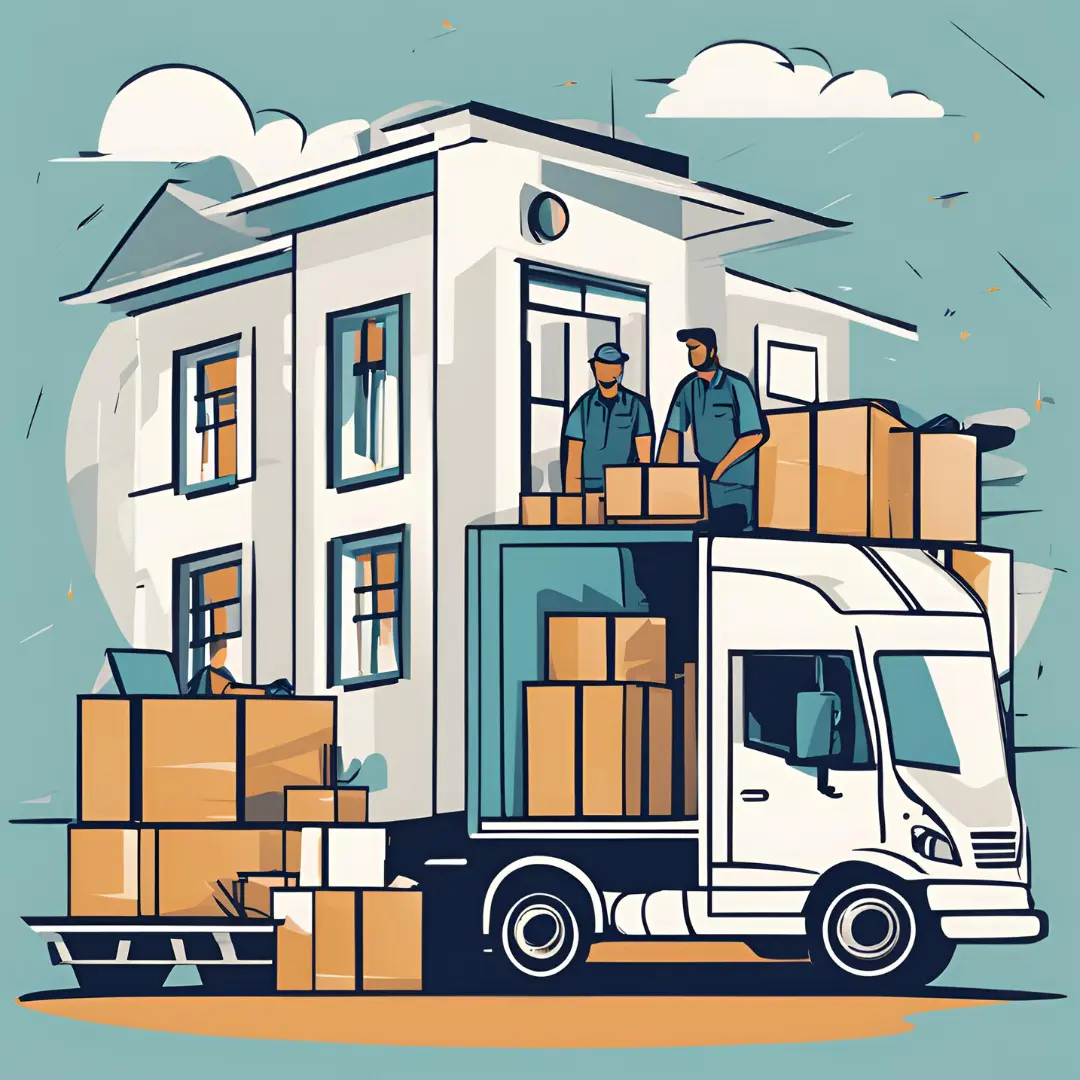 packing and moving on a truck